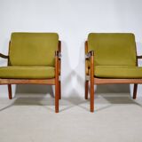 Set of 2 Senator Lounge Chairs Teak by Ole Wanscher for France & Son, 1960s