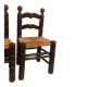 Brutalist chair pair in the style of Dudouyt.