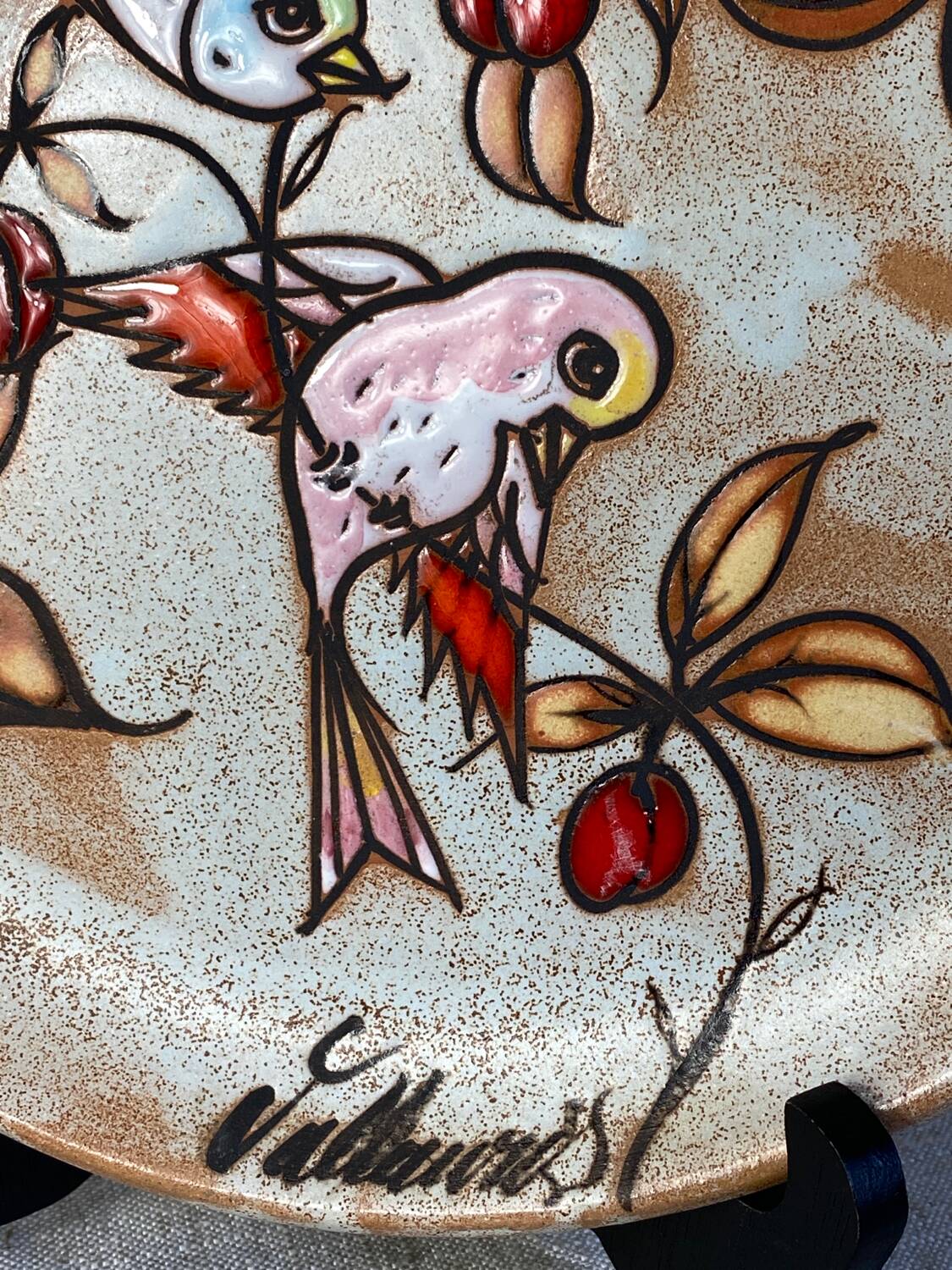 Vallauris ceramic plate