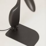 Black post-modern lamp by Philippe Michel, vintage design, Circa 1980
