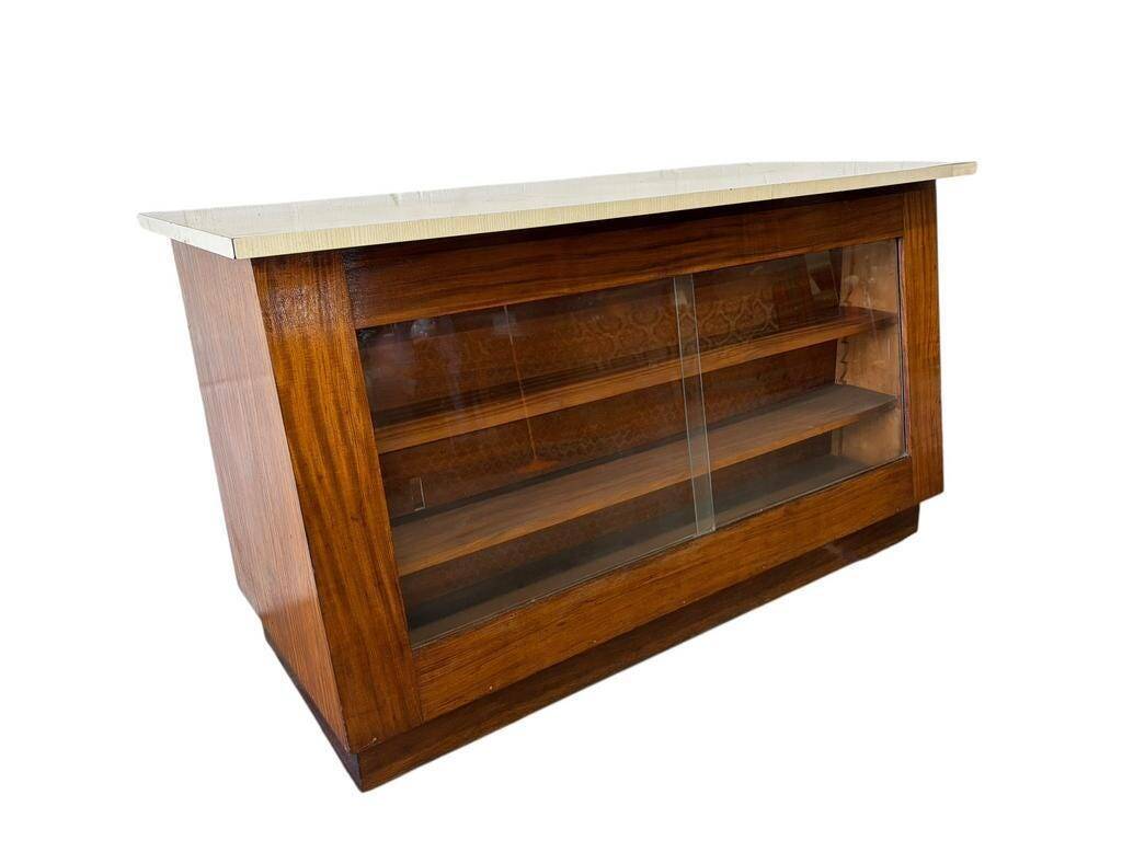 Vintage wooden shop counter/display case
