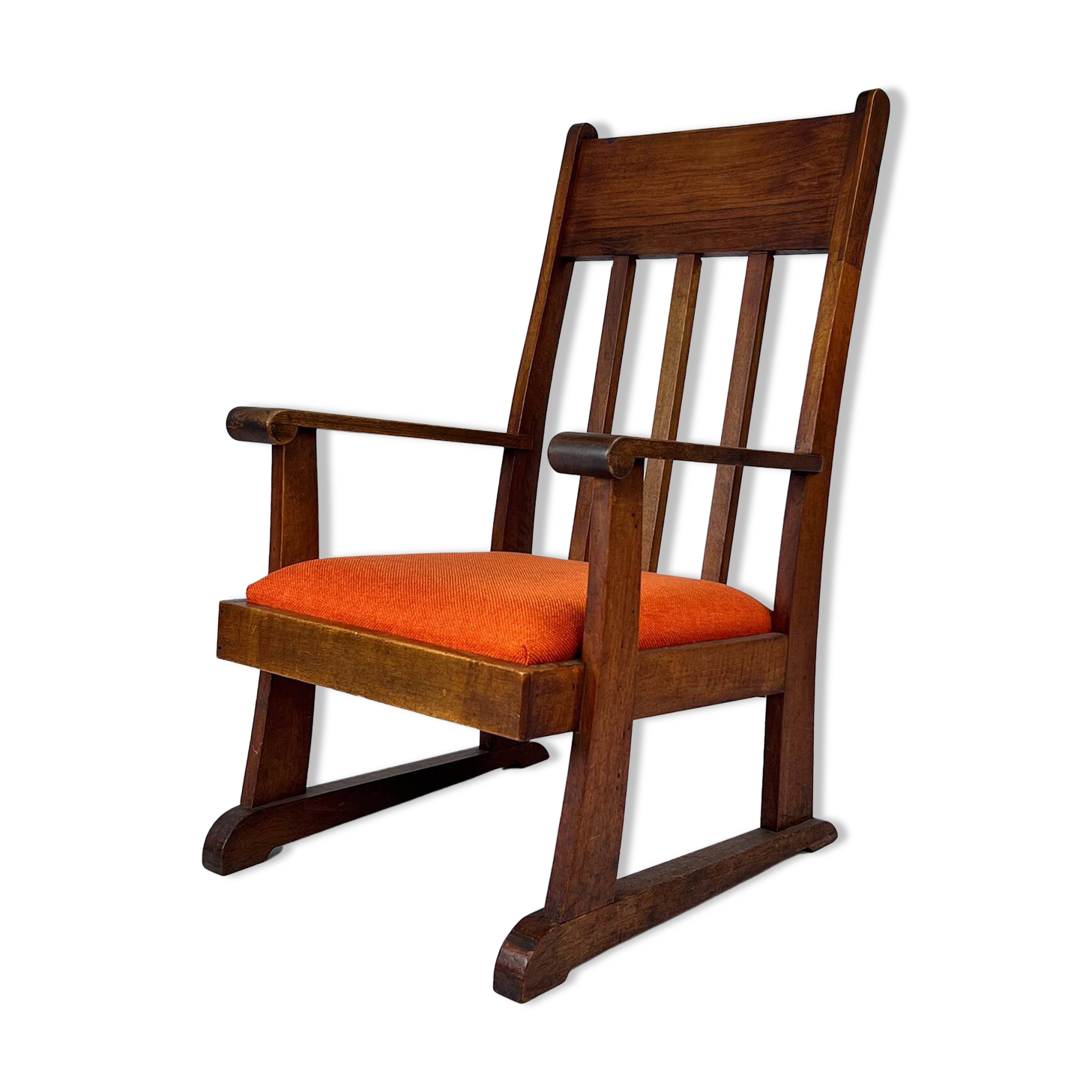 Dutch modernist oak armchair, 1920s