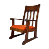 Fauteuil moderniste hollandais en chêne, années 1920