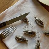 6 metal turtle knife rests, Silea