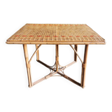 Bamboo rattan coffee table