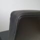 Chrome metal and imitation leather armchair from the 50s