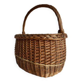 Vintage woven wicker basket