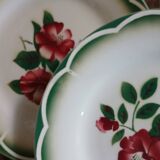 6 antique dessert plates from Digoin and Sarreguemines