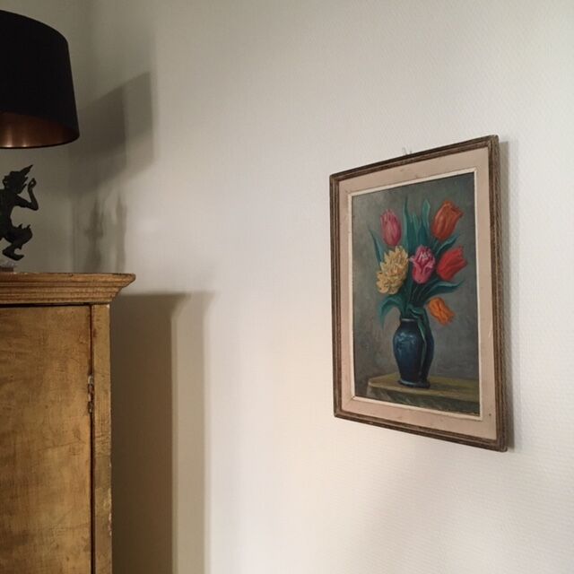 Vintage bouquet painting