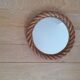 Sisal round mirror