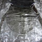 Kalmar candlestick with ice glass discs 1960's