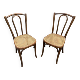 Paire de chaises viennoise bistrot café