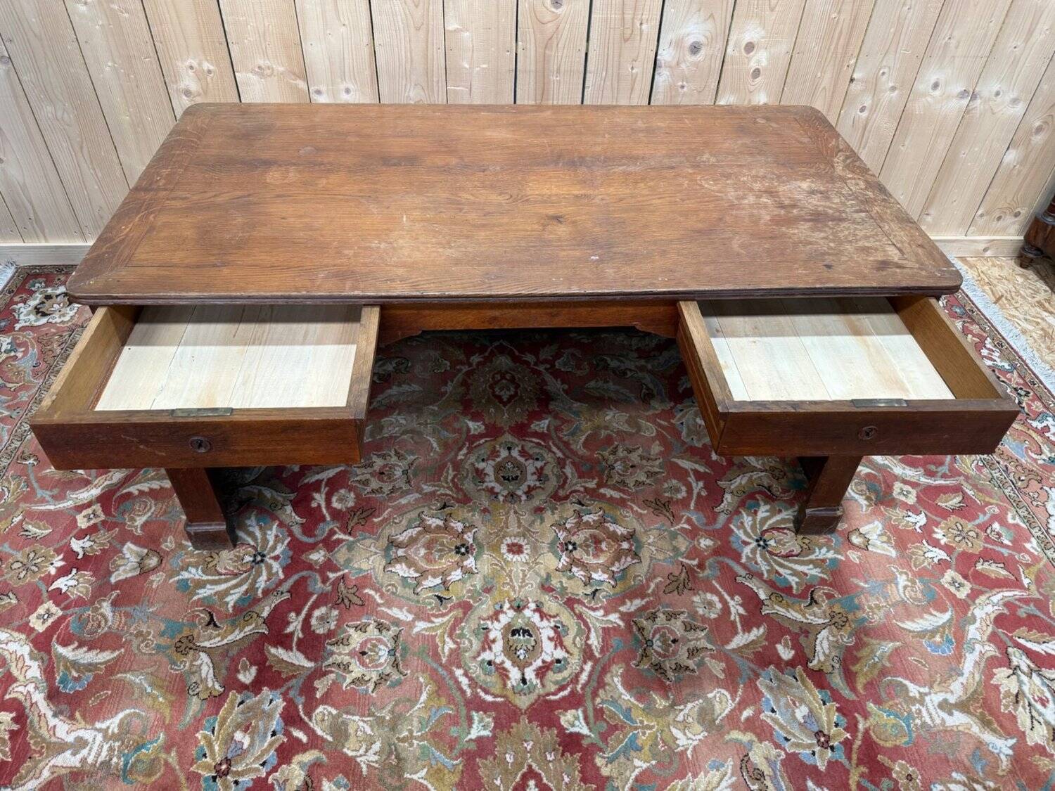 Solid oak shop counter