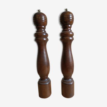 Set pepper and salt shaker in xxl wood