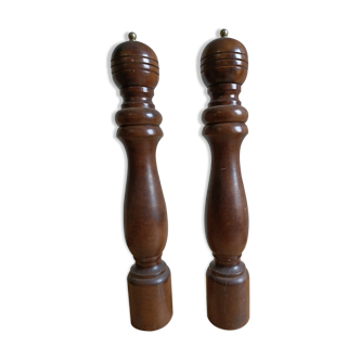 Set pepper and salt shaker in xxl wood