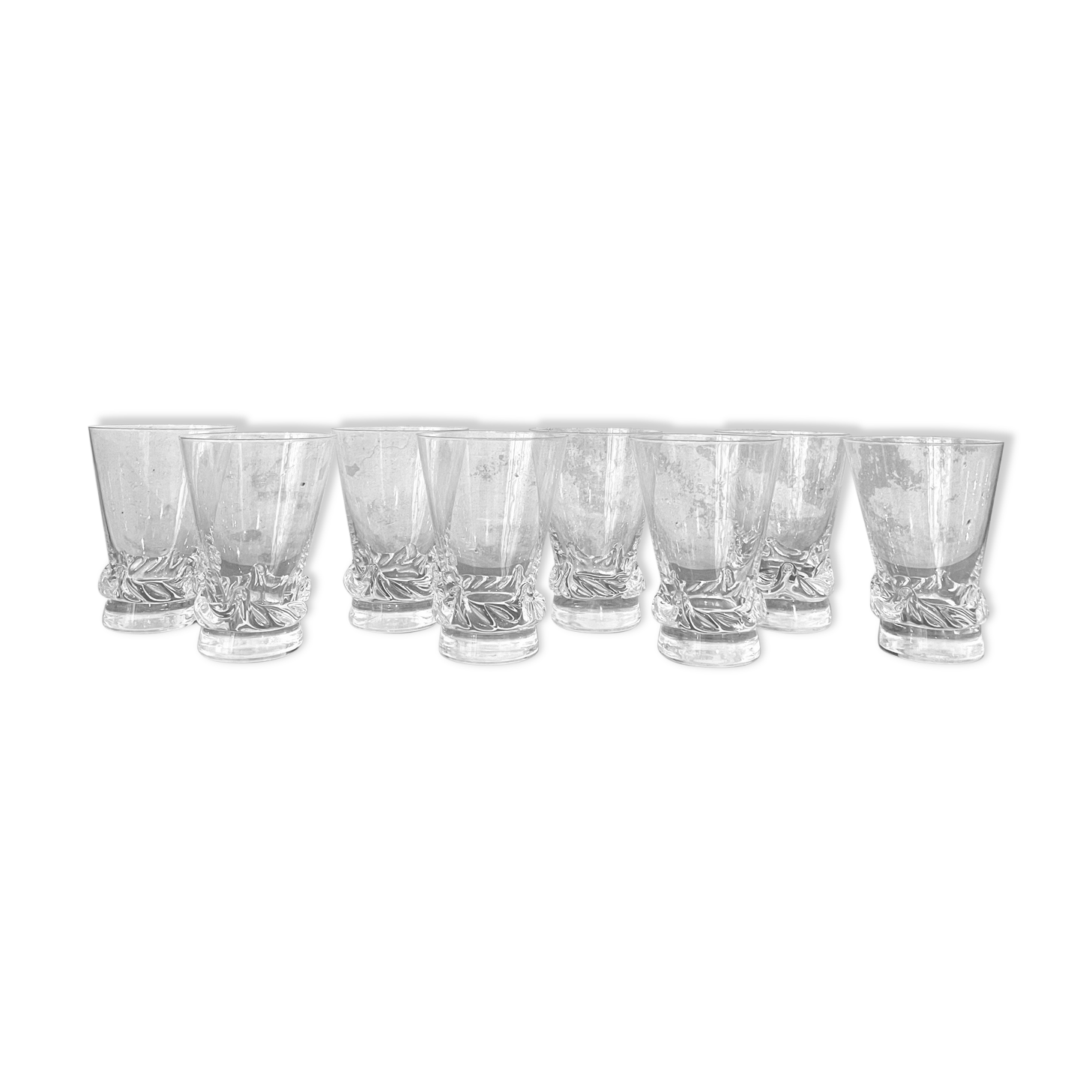 Set of 8 water glasses Daum model Sorcy