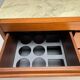 Italian Dry Bar attributed to Angelo Mangiarotti for Molteni in Wood and Marble, 1960s