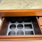 Italian Dry Bar attributed to Angelo Mangiarotti for Molteni in Wood and Marble, 1960s