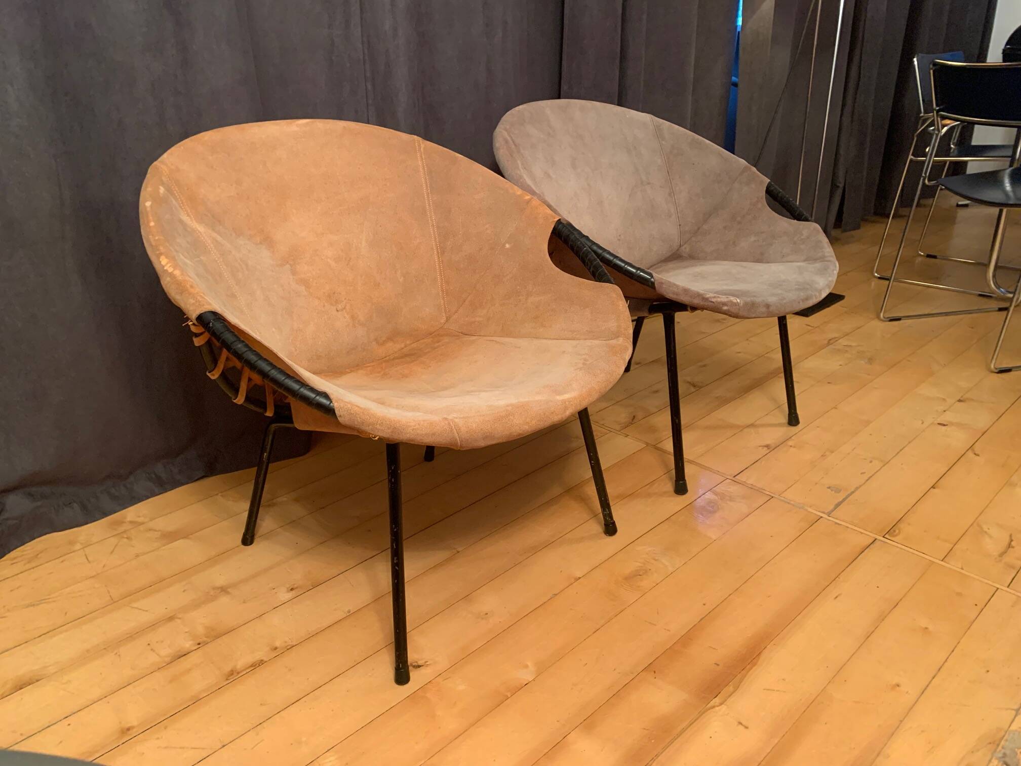 Pair of armchairs designed by Lusch Erzeugnis, Lusch & Co, Germany, 1960s