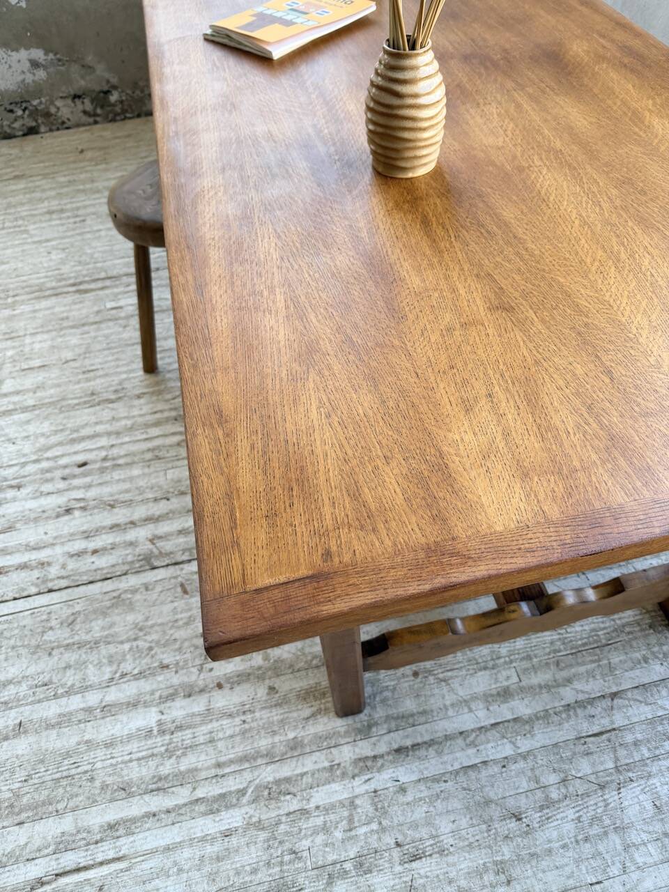 2m oak farmhouse table