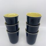 6 ceramic cups 1950