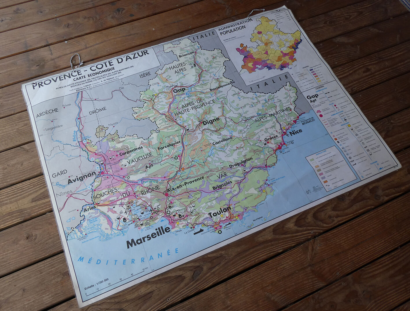School map "Provence - Côte d'Azur"