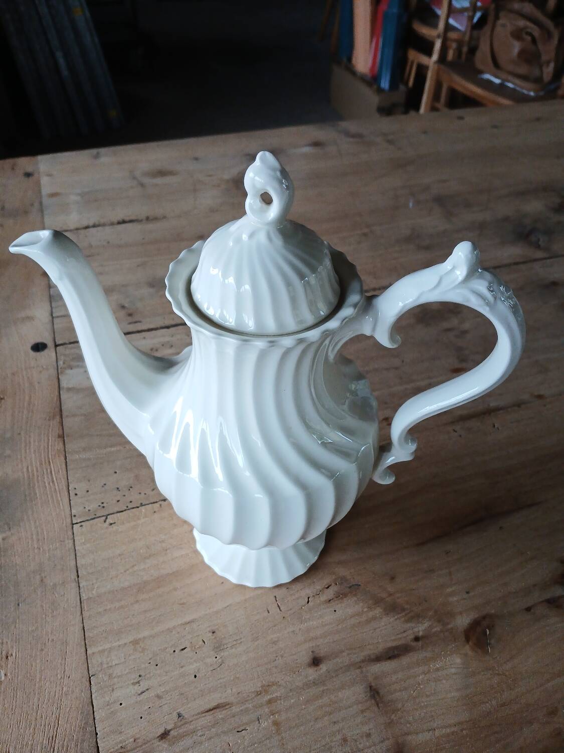 Old coffee pot stamped myott