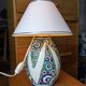 Pied de lampe, vase Art déco en céramique Charles Catteau, Boch La Louvière