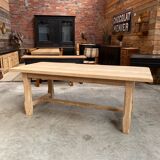 Solid oak farmhouse table