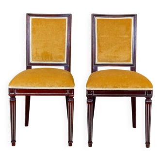 Set of Spanish Louis XVI Style Side Chairs, 1940s