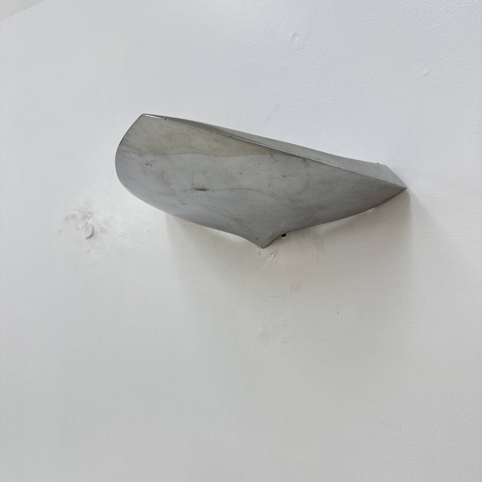 Modern French Polished Chrome wall Lamp by LG, Paris France