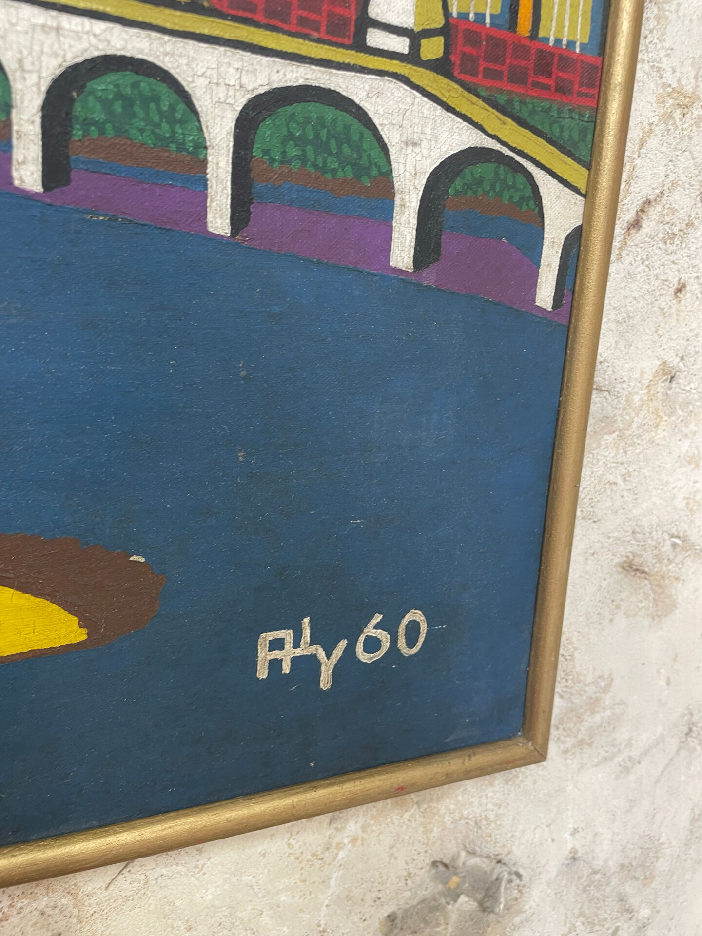 Peinture la rivière jaune