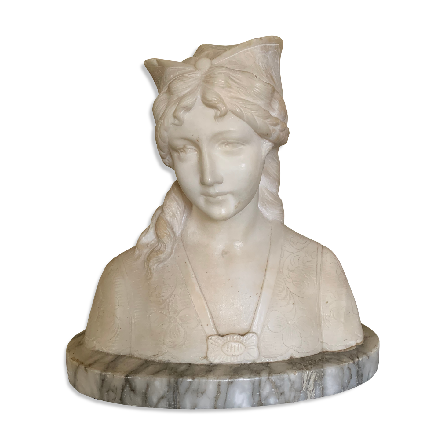 Alabaster bust