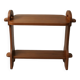 Brutalist side table in exotic wood, 50s.