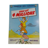 Original National Lottery poster slices of friends tribute to Jules Romains 1985