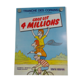 Original National Lottery poster slices of friends tribute to Jules Romains 1985