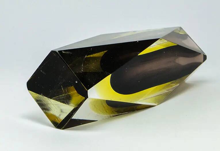 Sommerso vase, mid-century modern, glass, Italy, 1950s