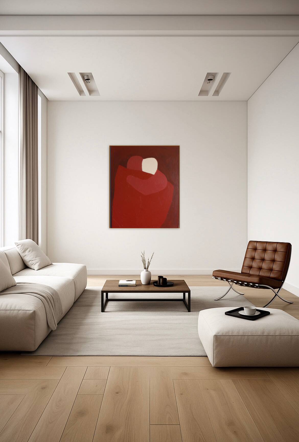 "here with you" original signed canvas painting