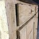 Old patinated painted wooden sideboard
