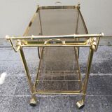 Rolling dessert brass removable tray 70s