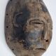 Antique carved wooden tribal mask, early-mid 20th century