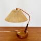 Lampe de table en sisal et teck par Temde