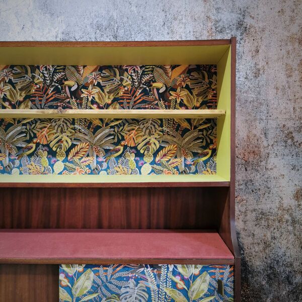 Buffet vintage asymétrique pieds compas