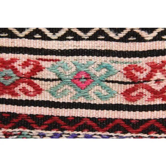Vintage Turkish Oushak Handmade Wool Cotton Brown Runner Rug 75x254