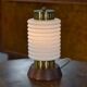 Lampe à poser scandinave avec opaline 1960’s