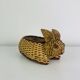 Panier lapin en osier, vintage