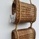 Suspended wicker rattan servant from the 1960s.
