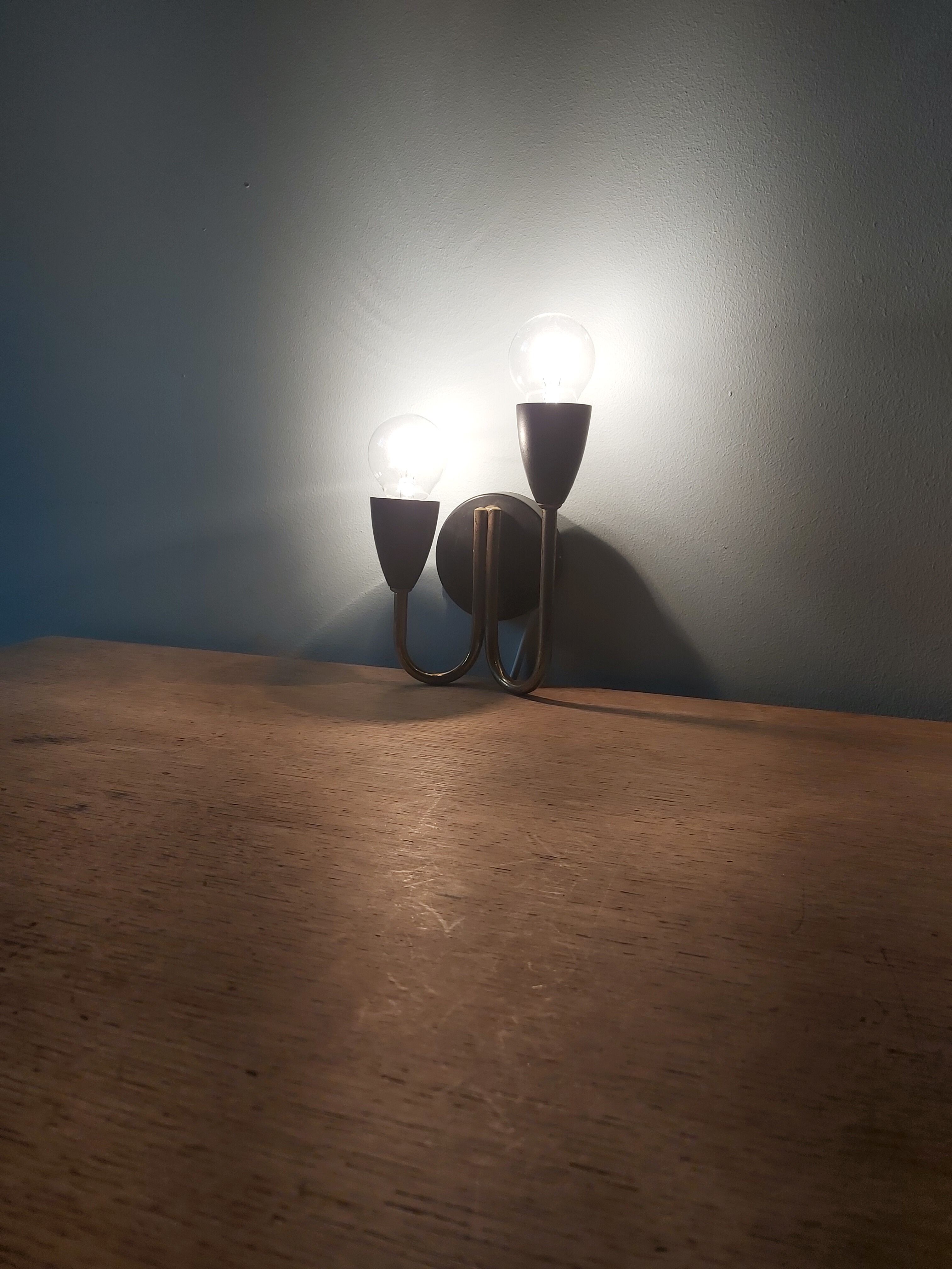 Vintage wall lamp, Italian design, 50s