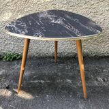 Vintage side table tripod feet compas