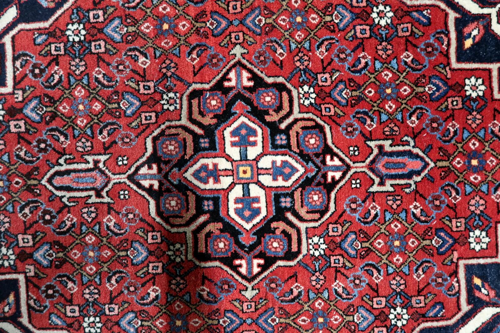 Vintage Persian Hamadan rug 104cm x 144cm 1940s - 1C1240